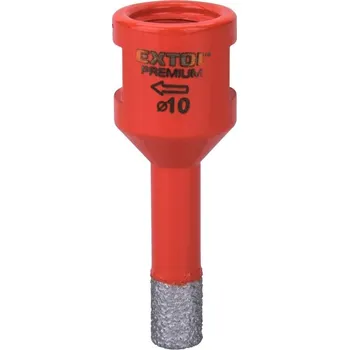 Vrták Korunka vykružovací diamantová, O 10mm, závit M14 EXTOL PREMIUM