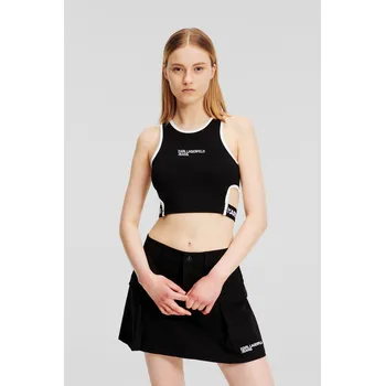 Dámské tričko TOP KARL LAGERFELD JEANS KLJ LOGO TANK BLACK