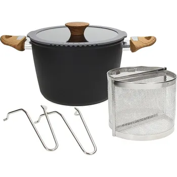 Hrnec TOGNANA Country Chic Diamond 4 l - hliníkový hrnec na vaření těstovin s poklicí