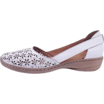 Dámské baleríny EFFE TRE SHOES Boty Effe Tre bílé dámské letní kožené Velikost: 42