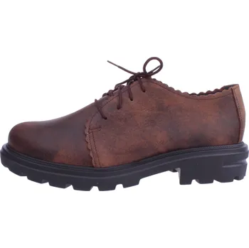 Dámské polobotky OBUV JANA ČR Boty JANA 3329/9108 hnědé dámské kožené polobotky Velikost: 37