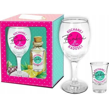 Sklenice SADA Sklenice na víno , Dárek k babičce pro babičku, babička