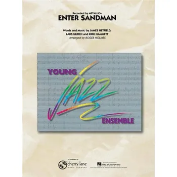 Metallica: Enter Sandman (noty pro školní jazzový orchestr, party, partitura)