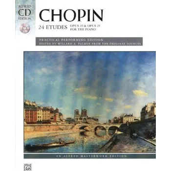 Frédéric Chopin: 24 Etudes, Op. 10 & Op. 25 (noty na klavír)(+audio)