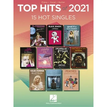 Top Hits of 2021 (noty na klavír, zpěv, akordy)