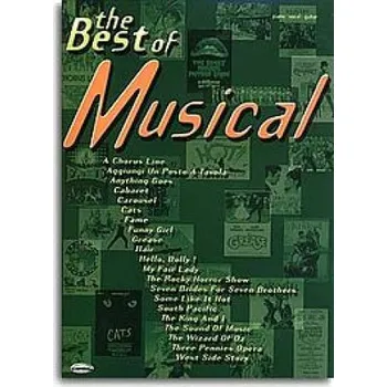 The Best Of Musical (noty, klavír, zpěv, kytara, akordy)
