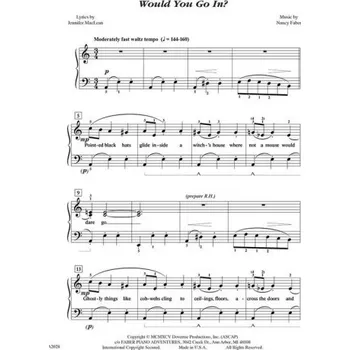 Nancy Faber: Would You Go In? (noty na klavír)