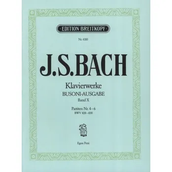 J.S. Bach: Partiten Nr. 4-6 BWV 828-830 - Busoni (noty na klavír)