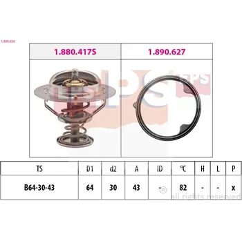 Automobilové těsnění Termostat, chladivo EPS 1.880.926