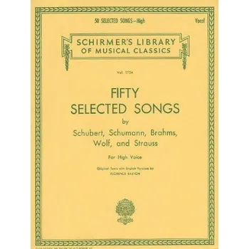 50 Selected Songs (High Voice) (noty na zpěv, klavír)