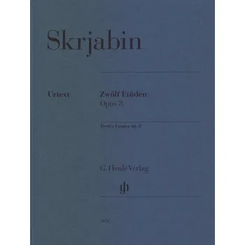 Alexander Skrjabin: 12 Etudes Op. 8 (noty na klavír)