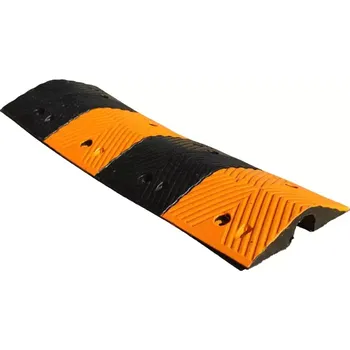 kabelová chránička Černo-oranžový gumový kabelový most - délka 100 cm, šířka 34 cm, výška 7 cm