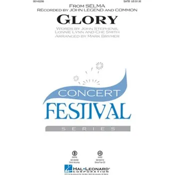 John Legend & Common: Glory from Selma (noty na sborový zpěv, SATB) - SADA 5 ks