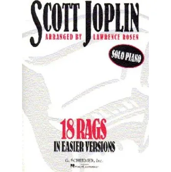 Scott Joplin: 18 Rags In Easier Versions (noty, sólo klavír)