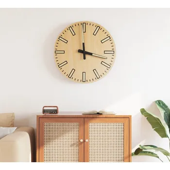 vidaXL Nástěnné hodiny svítící stupnice a ukazatele Ø 30 cm [4008403] Barva: Žlutá