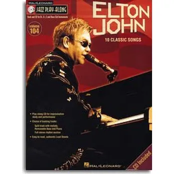 Jazz Play-Along 104: Elton John - 10 Classic Songs (noty, nástroje C, Eb, Bb, basového klíče) (+audio)