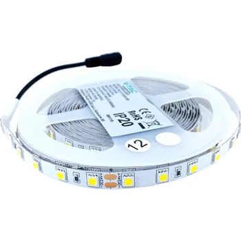 LED páska LED pás do interiéru 10W/m, 830lm/m, 24V, 60LED/m, IP20 Teplá bílá
