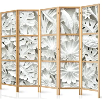 Paraván Japonský paraván - Alabastrová zahrada III Velikost: 225x172 cm