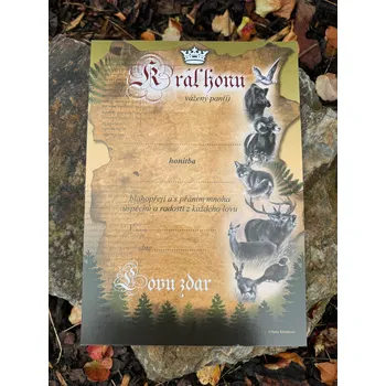 Kancelářský papír Pasovací List Král Honu, výběr ze 3 motivů A