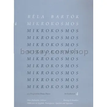 Béla Bartók: Mikrokosmos 4 (noty na sólo klavír)