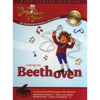 Hans-Günter Heumann: Little Amadeus Und Friends - Ludwig Van Beethoven (noty na sólo klavír) (+audio)