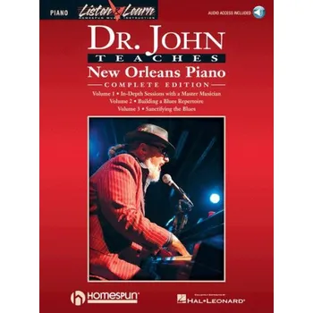 Dr. John Teaches New Orleans Piano: Complete Edition - Books 1,2,3 (noty na klavír) (+audio)
