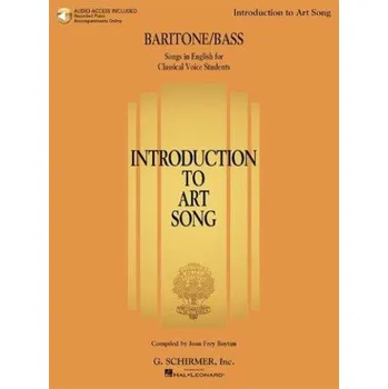 Introduction To Art Song For Baritone/Bass (noty na zpěv, klavír) (+audio)