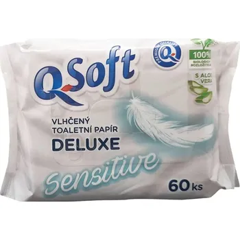 Toaletní papír Q Soft vlhčený toaletní papír sensitive, 60 ks
