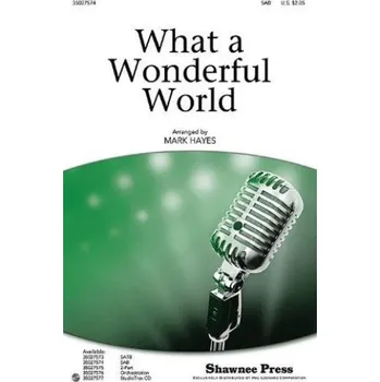 George Weiss/Bob Thiele: What A Wonderful World (SAB) (noty na sborový zpěv, klavír) - SADA 5 ks
