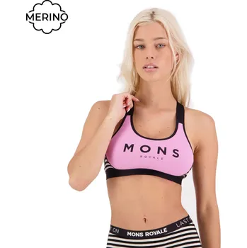 Podprsenka Podprsenka Mons Royale Stella X-Back Bra pink stripe S 2024 - Odesíláme do 24 hodin