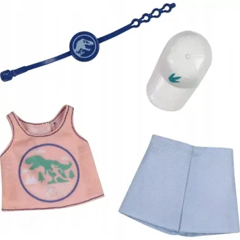 Doplněk pro panenku Sada oblečení Mattel Barbie Jurský svět, 4 díly