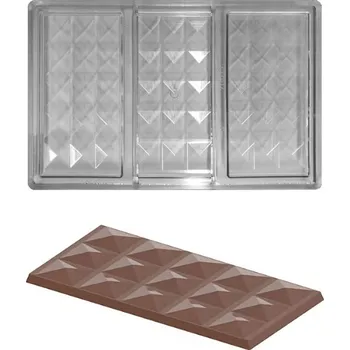Nádoba na pečení Forma na čokoládovou tabulku 70,50g (obdélník) 1x3 tvary/forma