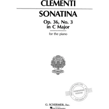 Muzio Clementi: Sonatina in C Major, Op. 36, No. 3 (noty na klavír)