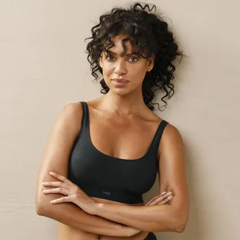 Dámské sako Bolerková bavlněná podprsenka Ever Ease Sloggi® , bez kostic černá L