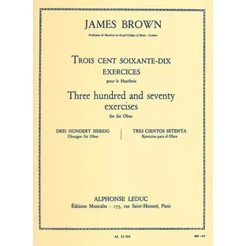 James Brown: 370 Exercices For The Oboe (noty na hoboj)