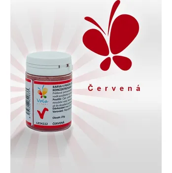 Potravinářské barvivo Barva v prášku extra koncentrovaná, červená E124 25 g/kelímek