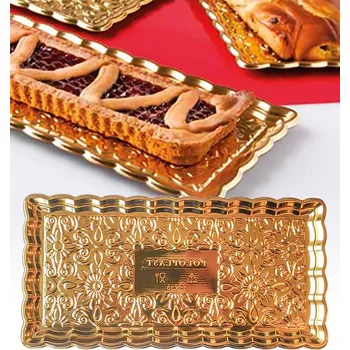 Podložka PET pod dort Golden Age 35x15cm (zlatá) 1 ks/podložka