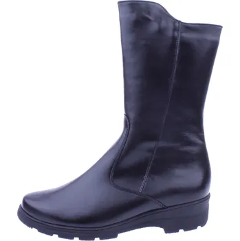 Dámské kozačky OBUV JANA ČR Boty JANA 3128/318 černé dámské kožené kozačky Velikost: 41