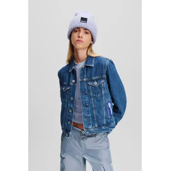 Dámská casual bunda BUNDA KARL LAGERFELD JEANS KLJ REGULAR DENIM JACKET WASHED MID BLUE
