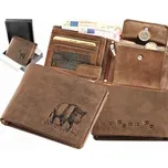 Kožená peněženka DIVOČÁK, hnědá