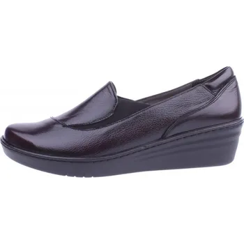 Dámské polobotky OBUV JANA ČR Boty JANA 2928 bordó dámské kožené polobotky Velikost: 38