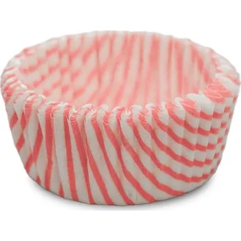 Jednorázové nádobí Košíček papírový prům. 35, v.17,5mm (růžový proužek) 2000 ks/bal