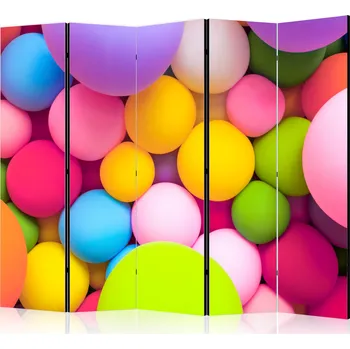 Paraván Paraván - Barevné koule II Velikost: 225x172 cm, Provedení: Jednostranný
