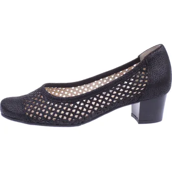 Dámské lodičky OBUV JANA ČR Boty JANA 2760 černé dámské kožené lodičky Velikost: 41