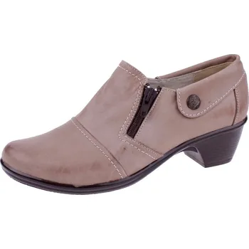 Dámské polobotky OBUV JANA ČR Boty Jana 585 hnědé dámské kožené polobotky Velikost: 39