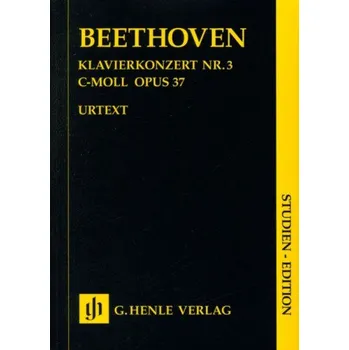 Beethoven: Concerto For Piano And Orchestra No. 3 Op. 37 - Study Score (noty pro orchestr, partitura)