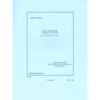 Henri Tomasi: Suite For 3 Trumpets (noty na trubku)