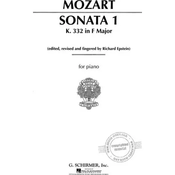 W.A. Mozart: Sonata No. 1 in F K332 (noty na klavír)