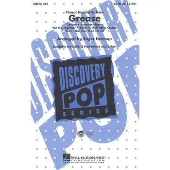 Grease (Pomáda): Choral Highlights (SATB) (noty na sborový zpěv, klavír) - SADA 5 ks