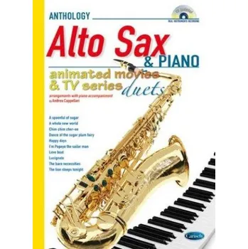 Animated Movies and TV Duets for Alto Sax And Piano (noty na altsaxofon, klavír) (+audio)